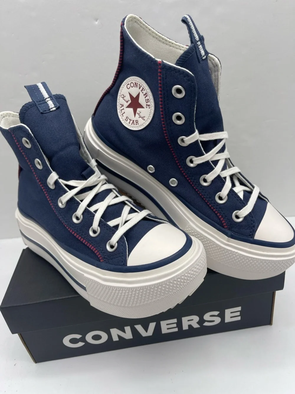 Converse WMNS Chuck Taylor All Star High Top Platform Sneakers Size 7 419252C - Picture 9 of 16